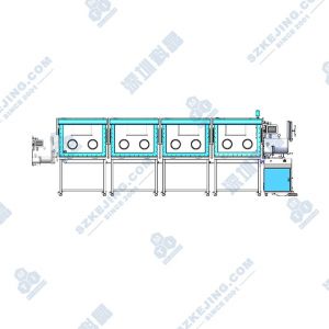 前开门式四节双面八工位手套箱