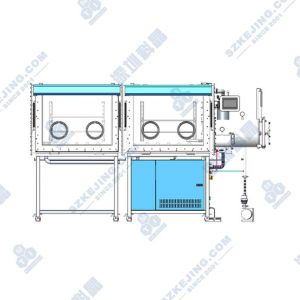前开门式双节单面双工位手套箱（一体式）