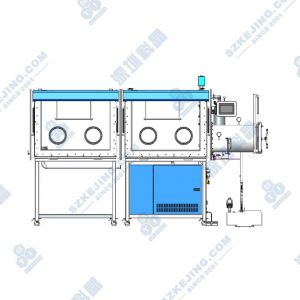 前开门式双节双面四工位手套箱（一体式）