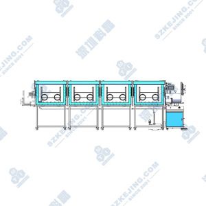 前开门式四节单面四工位手套箱（一体式）